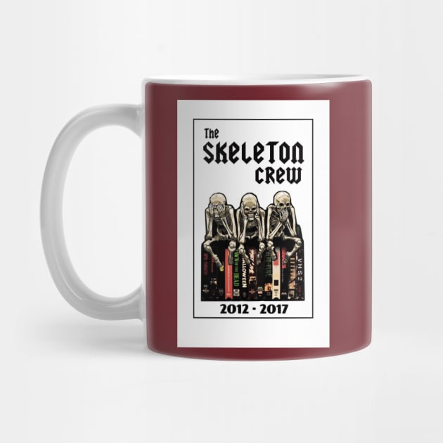 The Skeleton Crew Rip (White Background) by Horrorphilia